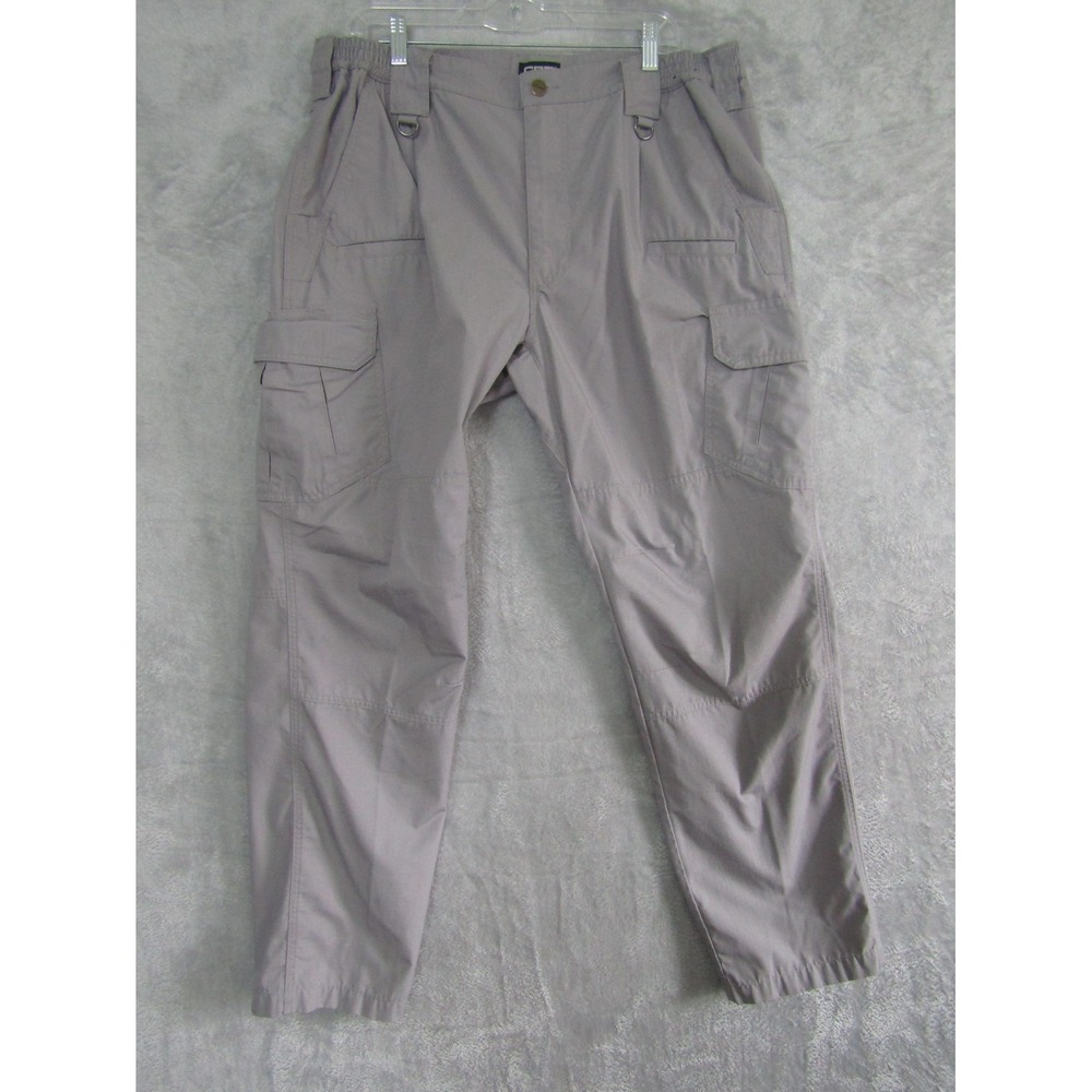 CQR Men's Gray Tactical Cargo Pants 36W x 32L Ripstop Utility Outdoor